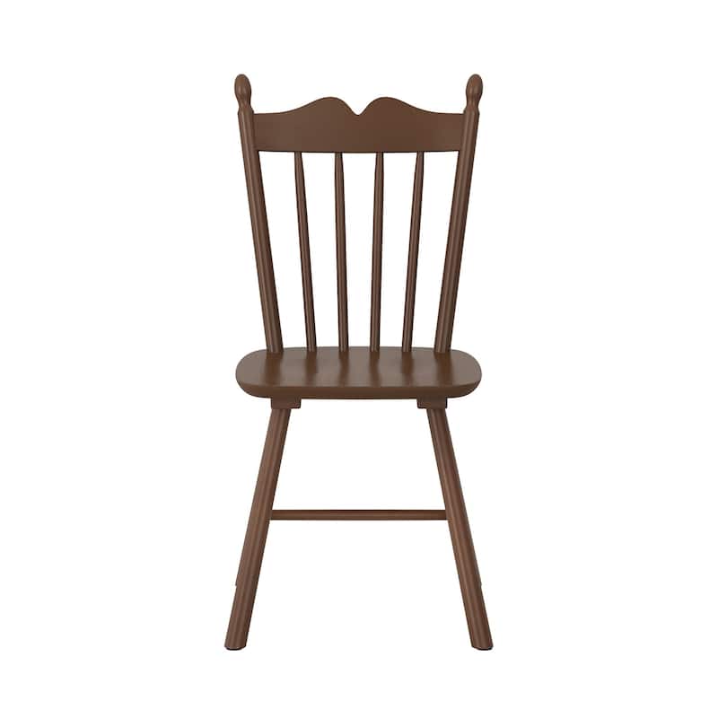 Solid Wood Dining Chairs Set of 4 - N/A