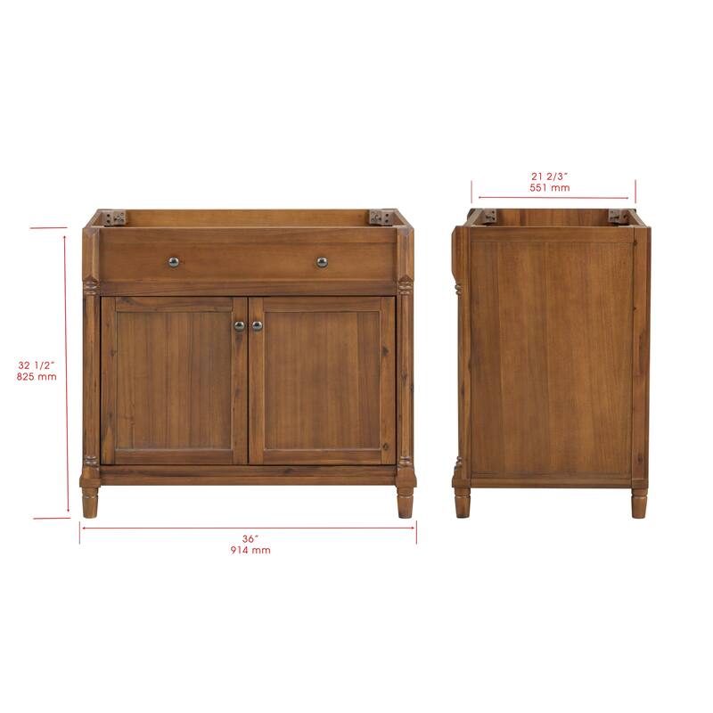 36'' Louisburg Bathroom Vanity Base - 36 L x 21 D x 34 H