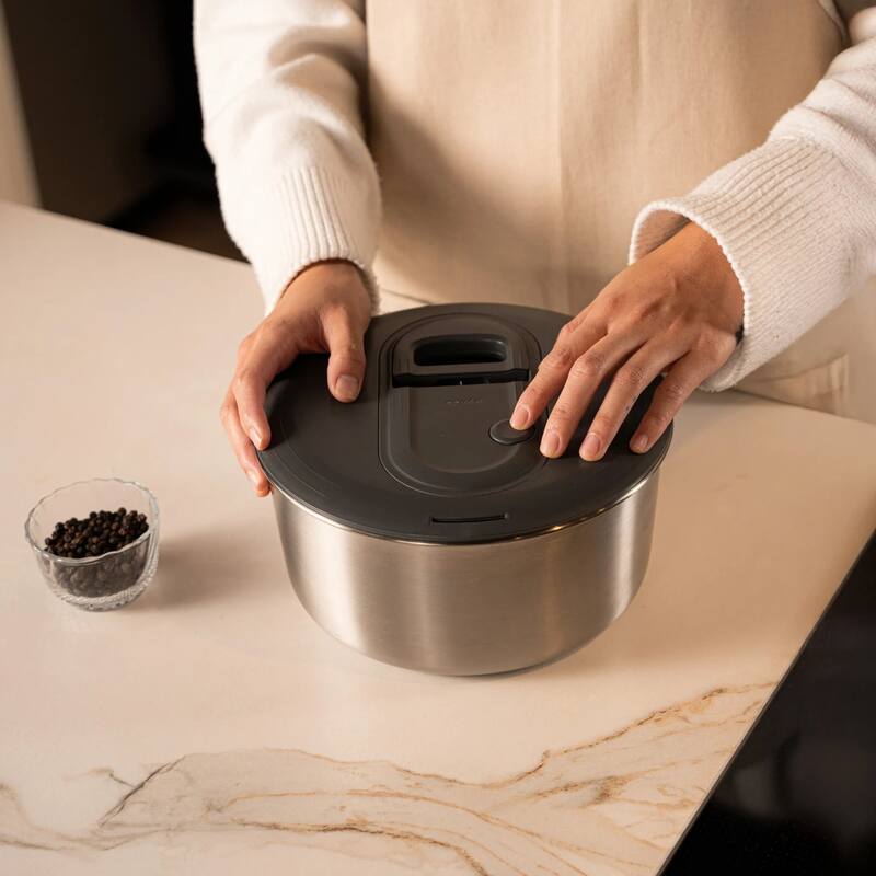 Zyliss Easy Spin Salad Spinner Stainless Steel