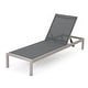 preview thumbnail 13 of 18, Cape Coral Outdoor Chaise Lounge with Cushion (Set of 2) by Christopher Knight Home