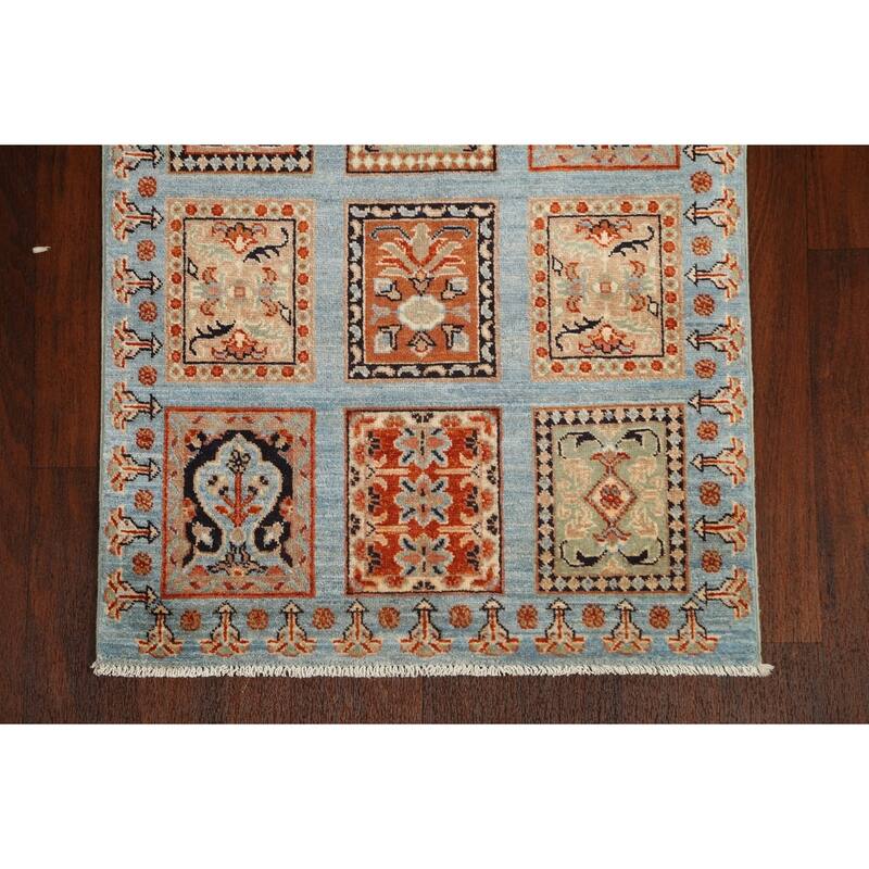 Garden Design Kazak Oriental Staircase Runner Rug Handmade Wool Carpet - 2'9" x 9'7"