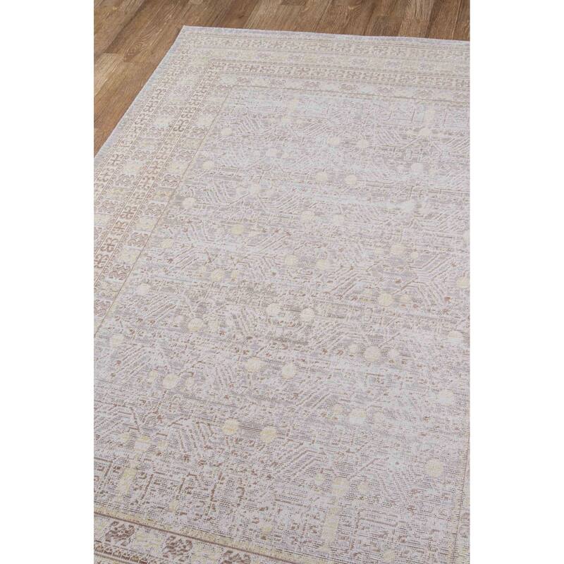 ECARPETGALLERY Machine Woven Valeria Grey Area Rug