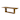 Rectangular Wooden Dining Table with Trestle Base in Oak