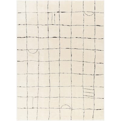 Livabliss Freud Modern Abstract Grid Area Rug