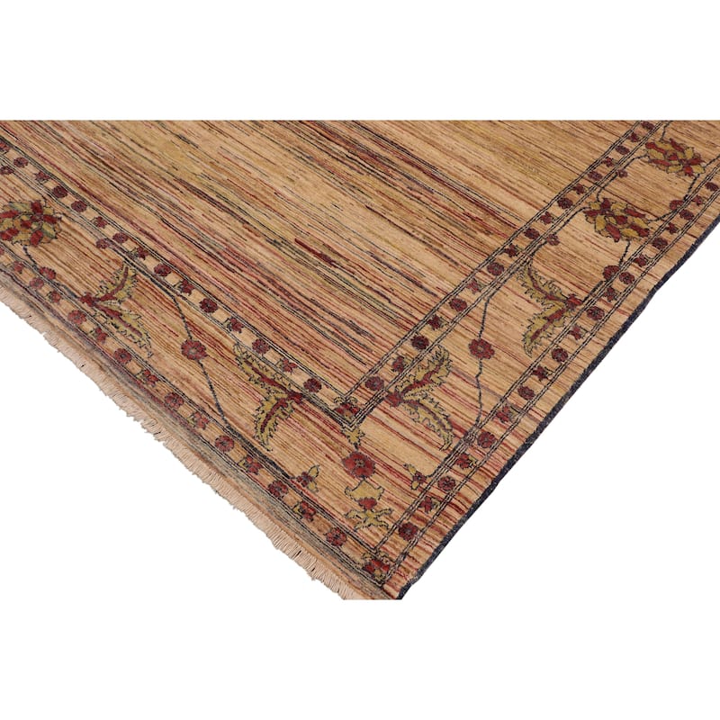 Rustic Ombre Zemeen Gabbeh Hand Knotted Wool Area Rug