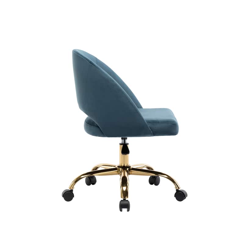 Porthos Home Naiko Velvet Upholstery Swivel Office Chair