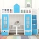 preview thumbnail 20 of 34, Wooden Full-Over-Full Bunk Bed with Changeable Table and Storage Staircase