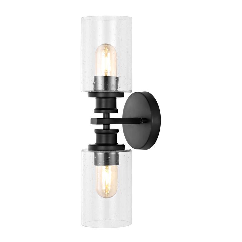 JONATHAN Y Lighting JYL7577 Jules Edison 2 Light 17" Tall LED Bathroom