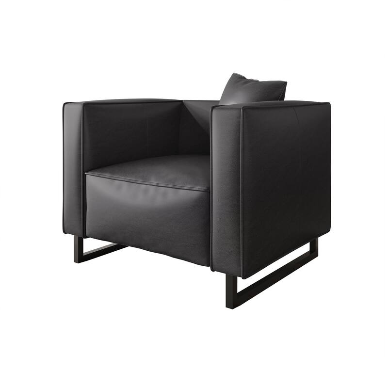 CraftPorch Mid Century Modern 3- Pieces Upholstered Living Room Set - Dark Grey - 3 Piece
