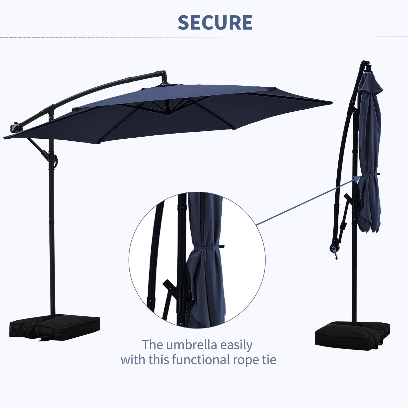 big lots patio umbrella clearance Replacement Canopy for Real Living Triple 15ft Slate Gray Women's Black Leather Luxury Color:12k Carbon Black this durable umbrella can black-backpack