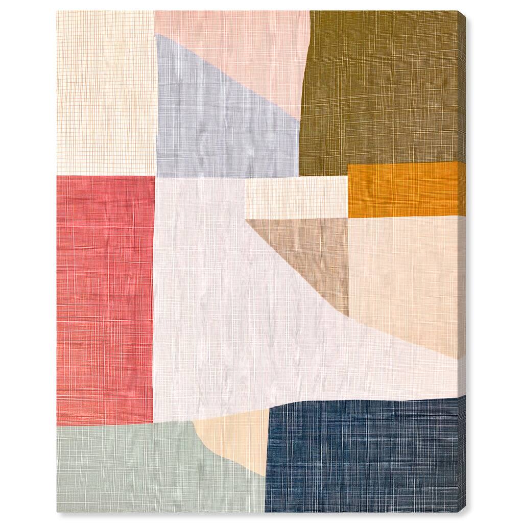 Planar Patchwork II Canvas by Art Remedy, Gallery Wrapped