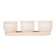 preview thumbnail 22 of 31, White Square Ceramic Small Planter (Set of 3)