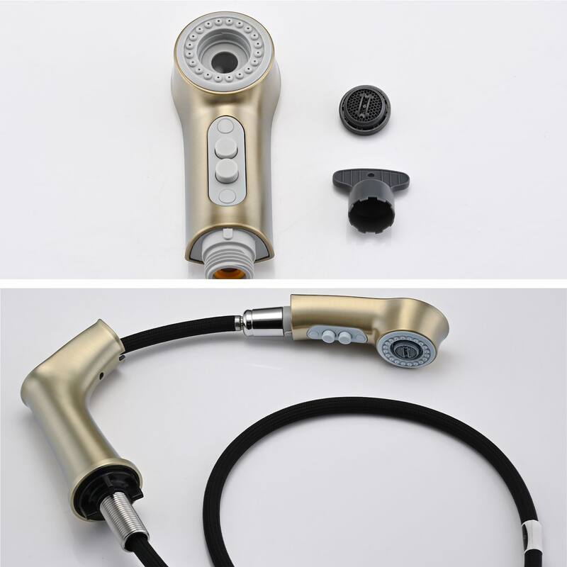 Topcraft Pull Down Two Handle Bathroom Sink Faucet