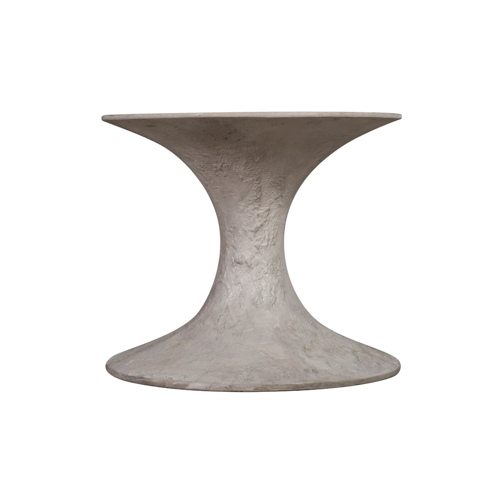 Elk Home Hourglass Weathered Gray Concrete Planter