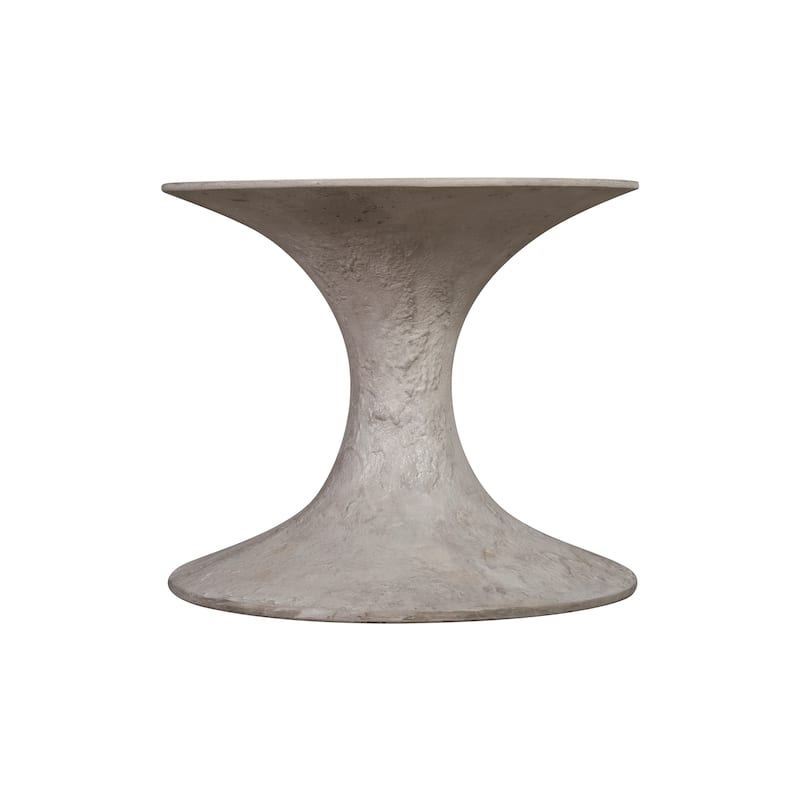 Elk Home Hourglass Weathered Gray Concrete Planter