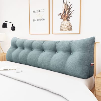 WOWMAX Bed Rest Reading Wedge Headboard Backrest Tufted Pillow