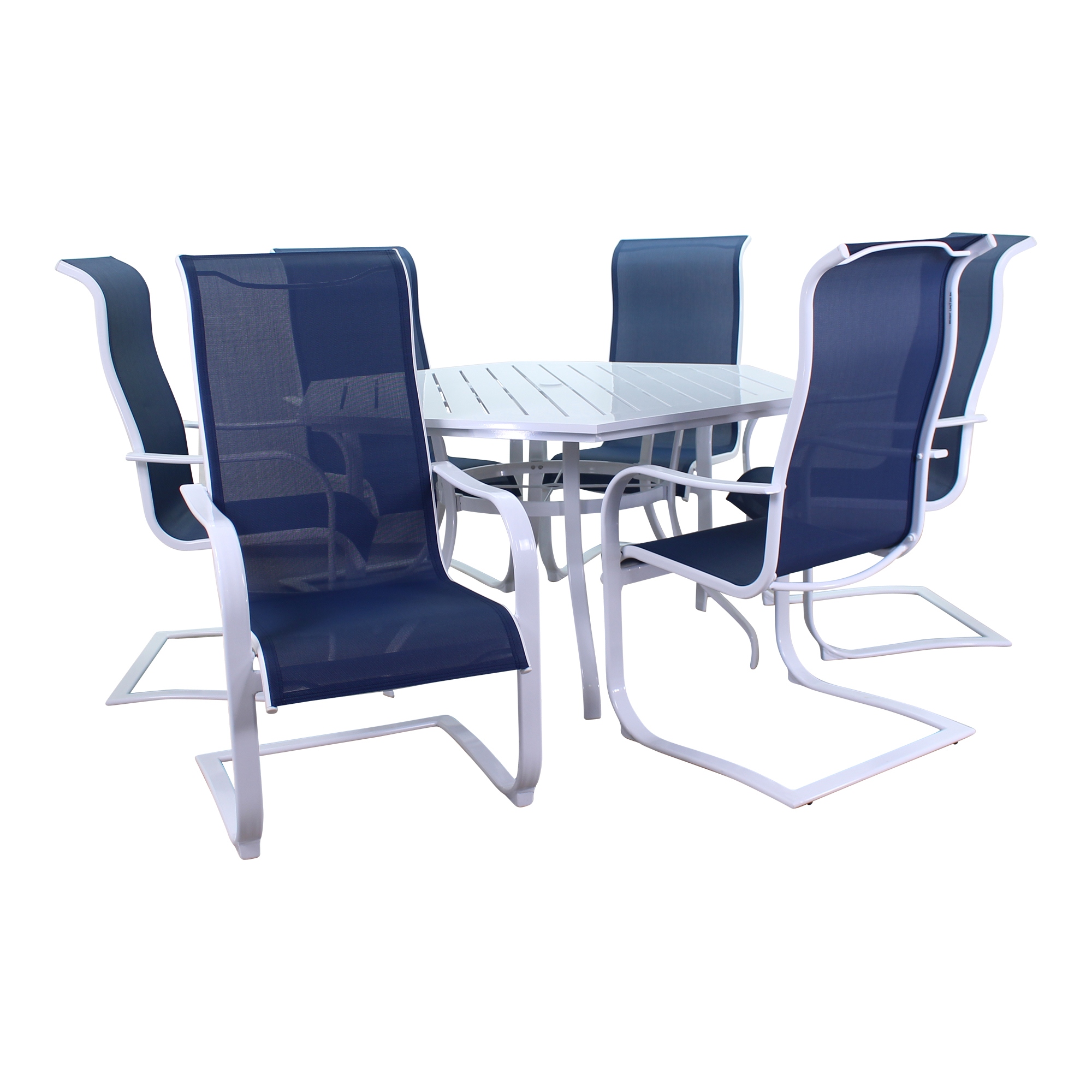 7 piece hexagon shop patio dining set
