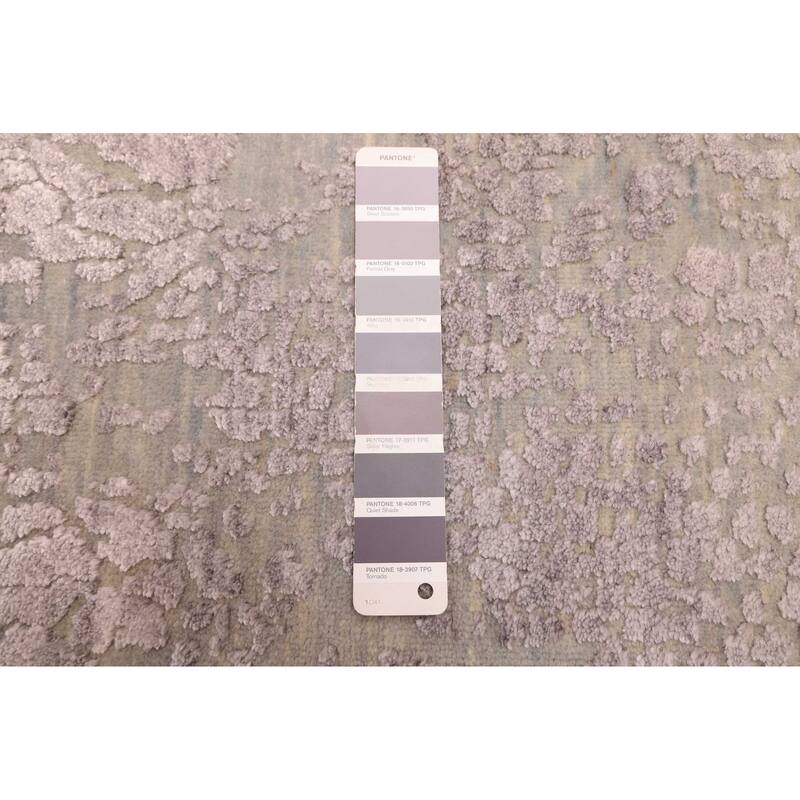 ECARPETGALLERY Hand-knotted Legacy Grey Silk, Wool Rug - 5'9 x 5'10