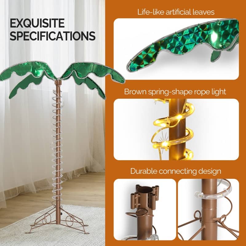 LED Garden Coconut Tree Decoration - Green