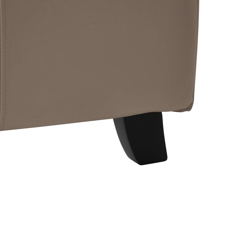 Christopher Knight Home - Modern Upholstered Platform Bed with Wood & Metal Frame with Button-Tufted Headboard