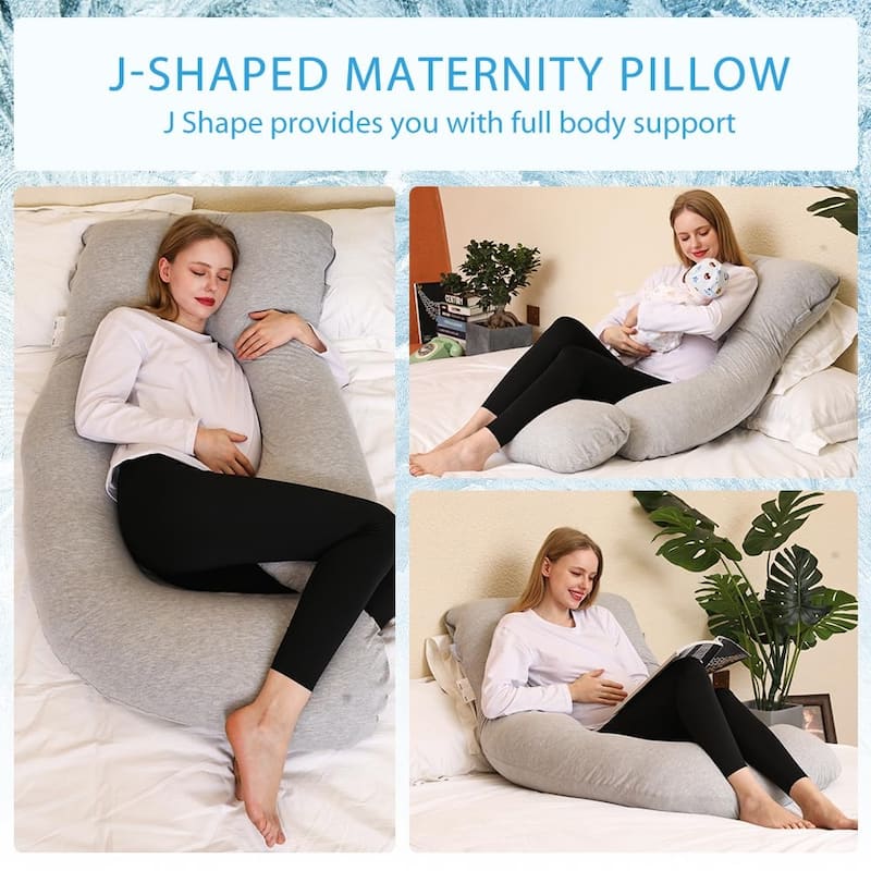 Pregnancy Pillow, Full Body Maternity Pillow for Pregnant Women, 63 inch Comfort U Shaped Pillow