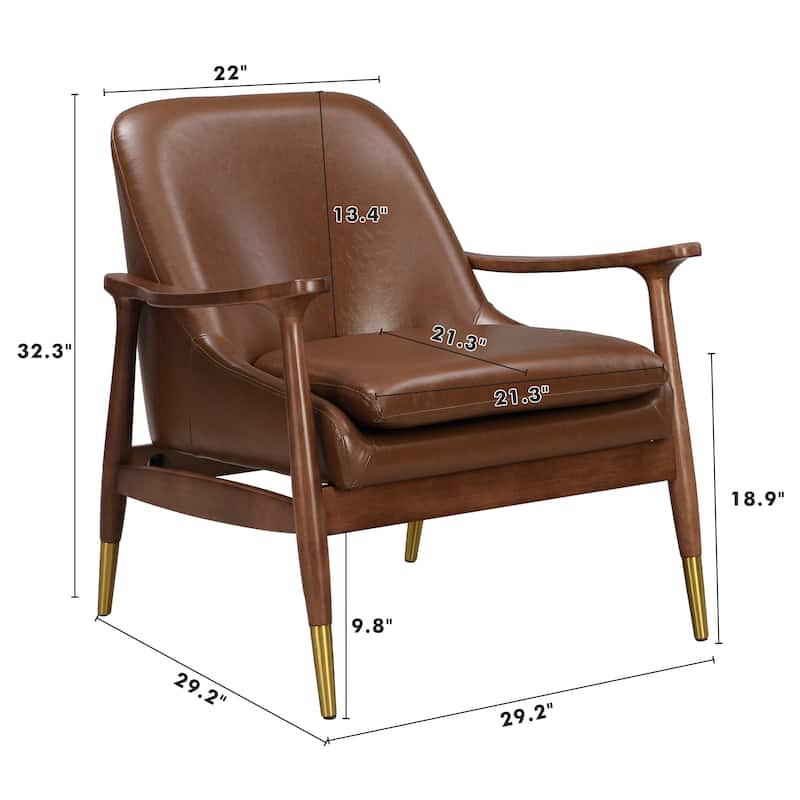Amber Faux Leather Modern Lounge Chair by Christopher Knight Home