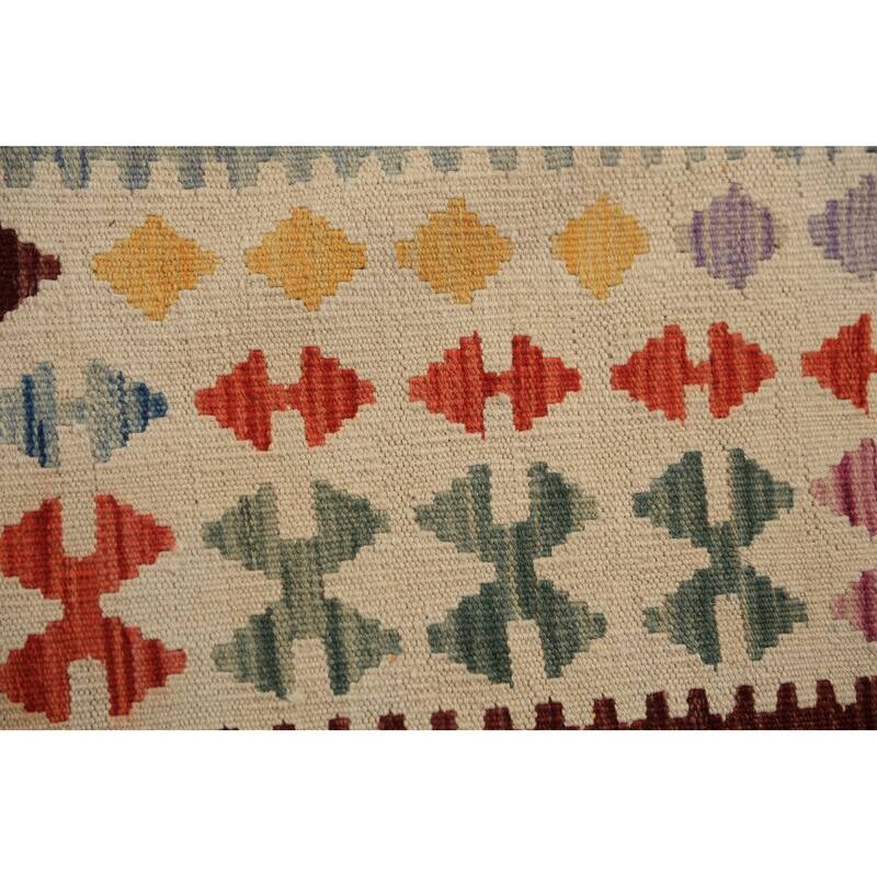 Kilim Oriental Large Rug Flatweave Tribal Wool Carpet - 9'10"x 16'3"