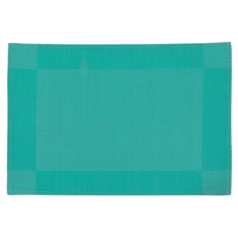 Vinyl Placemat (Classic) (Teal) Set of 12 On Sale Bed Bath