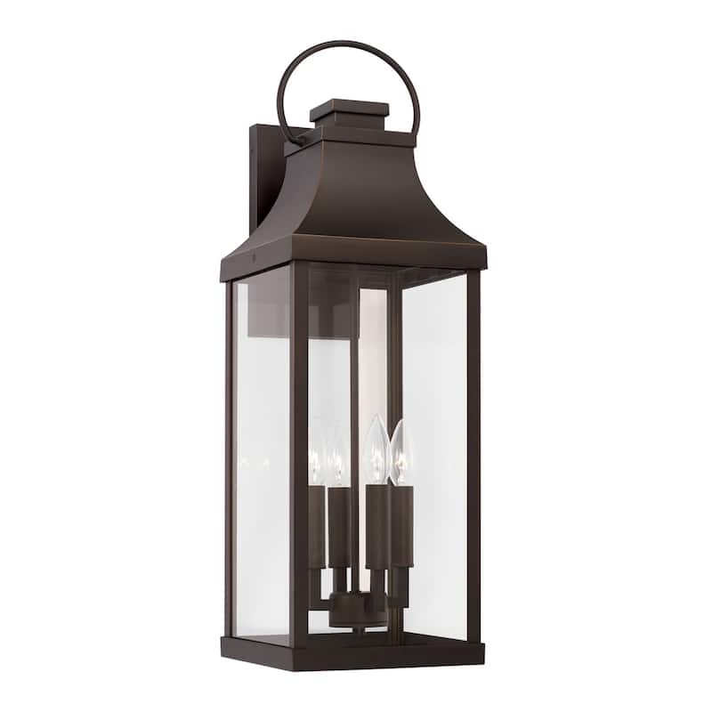 Bradford Outdoor 4-light Extra Large Wall Lantern w/ Clear Glass