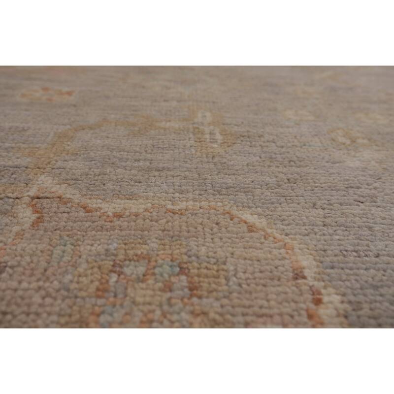 Oushak Vegetable Dye Area Rug Handmade Wool Carpet - 8'3"x 10'2"