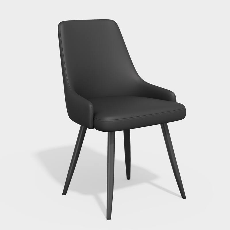 Modern Dining Chairs Set of 2, Spacious Dining Room Chairs with Thick Cushion, Comfortable Upholstered Dining Chairs