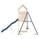preview thumbnail 6 of 18, vidaXL Swing Set Outdoor Backyard Wooden Playground Equipment for Kids Age 3-8