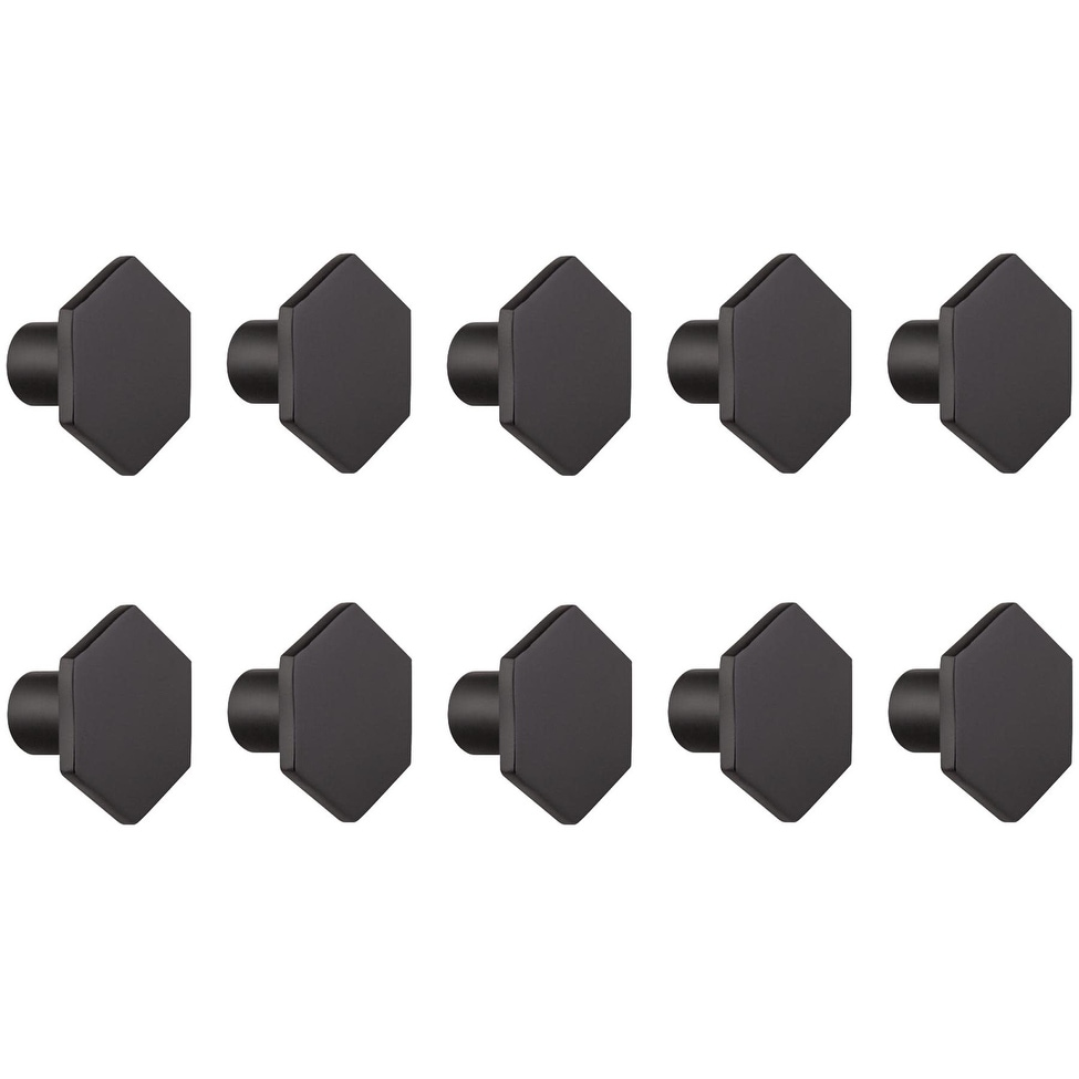 Design House 206599 Hexagon 1-3/16" Geometric Cabinet Knob - Pack of