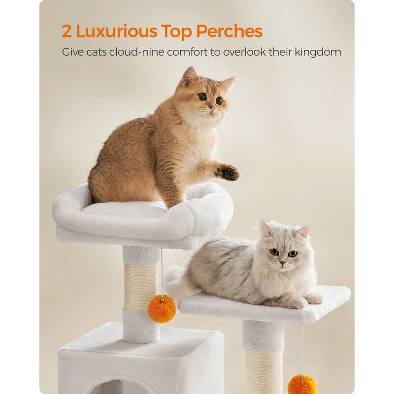 Multi-Level Cat Tree with Perches Caves and Scratching Posts