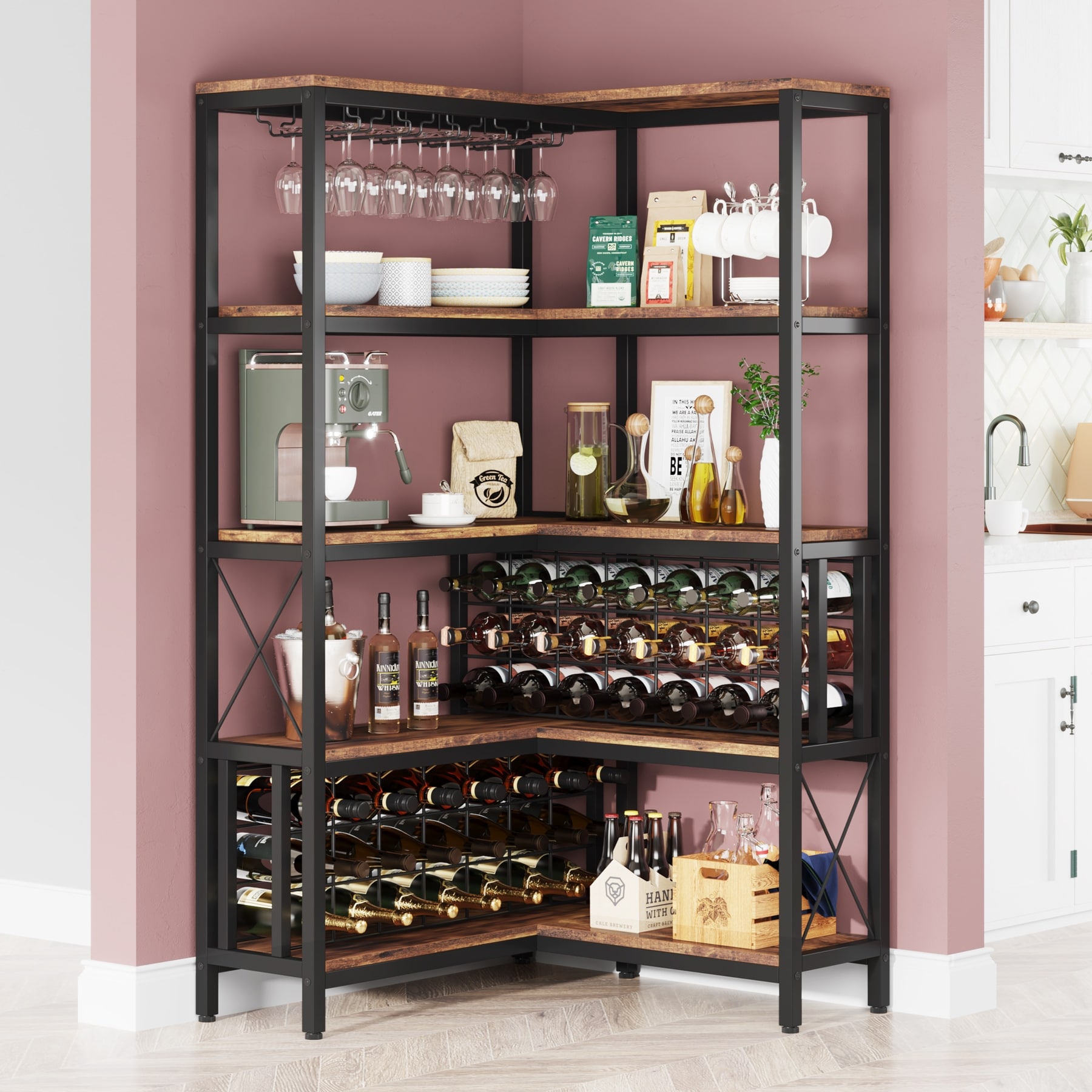 Large wine rack cabinet online