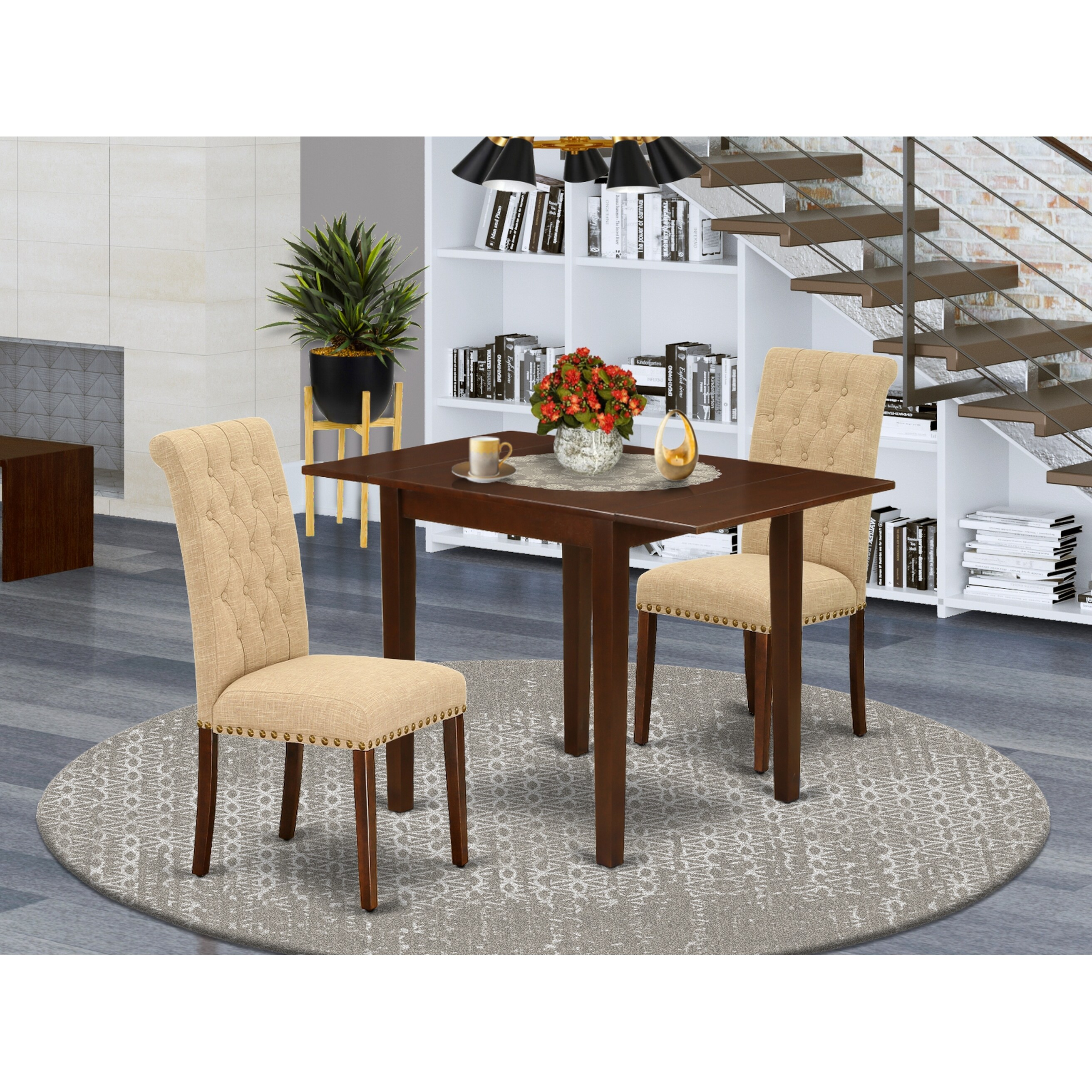 Rectangle Dining Table And Dining Room Chairs With Light Fawn Color Linen Fabric Seat Number Of Chairs Option Overstock 32448451 Explore our selection of custom dining furniture that will be in your home in 14 days. overstock com