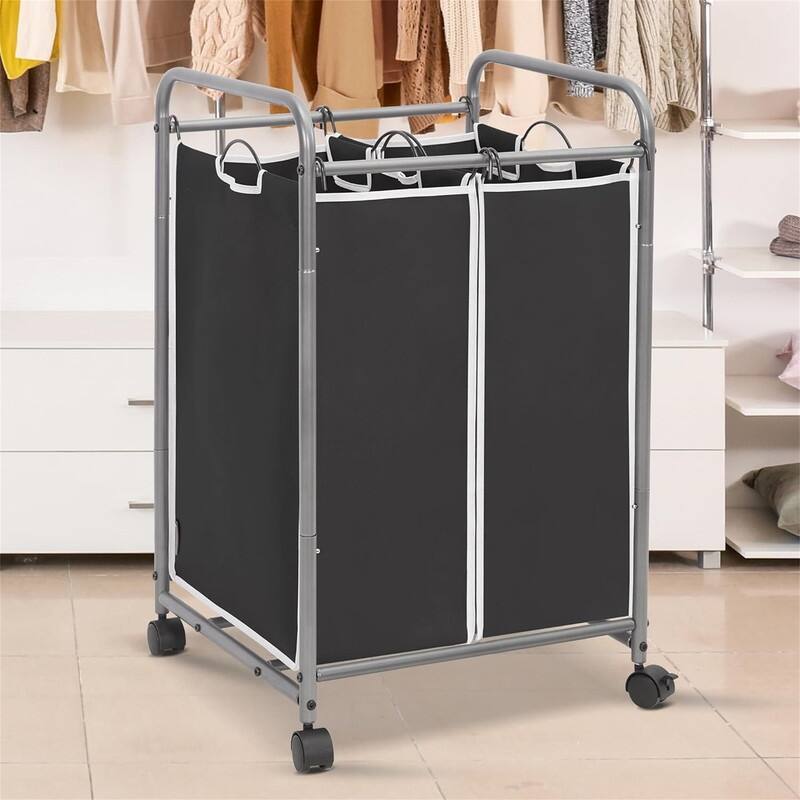 90 L Laundry Hamper with Wheels - 18.5"L x 16.92"W x 31.5"H
