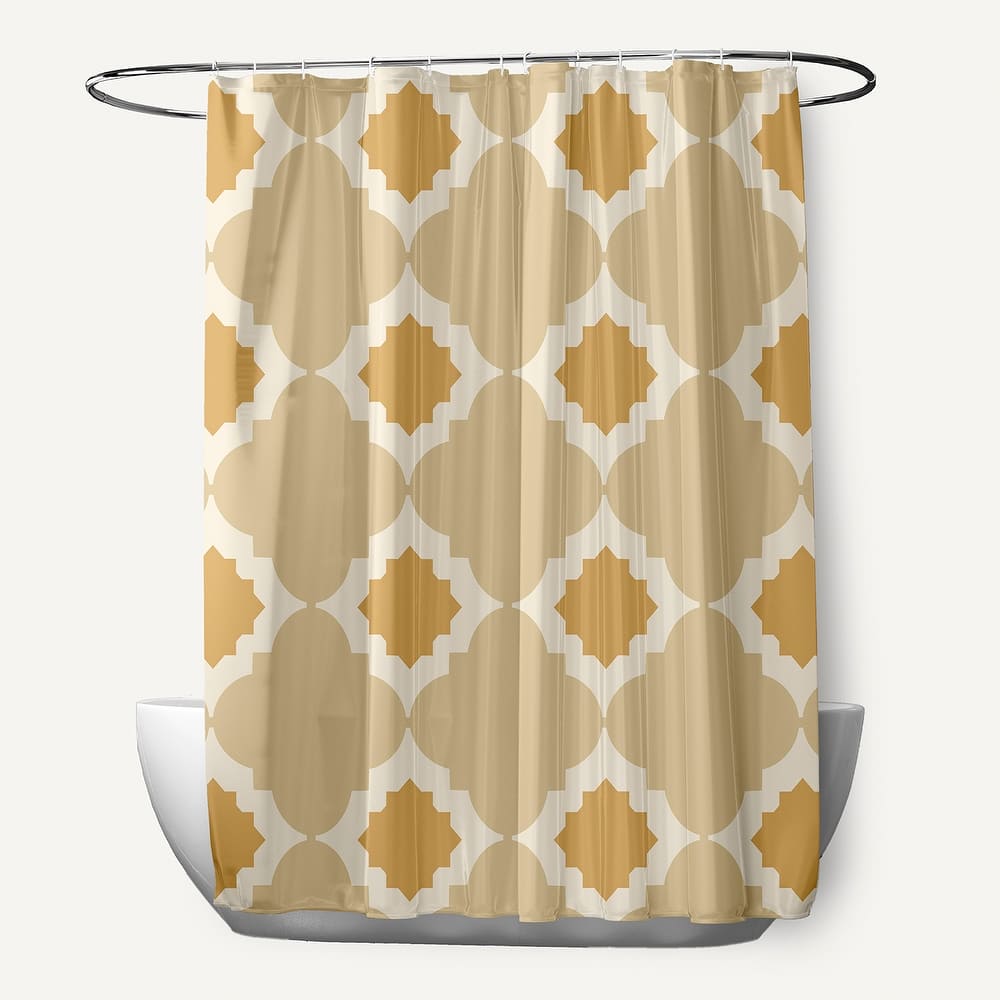 Medina Geometric Print Shower Curtain (71 x 74)