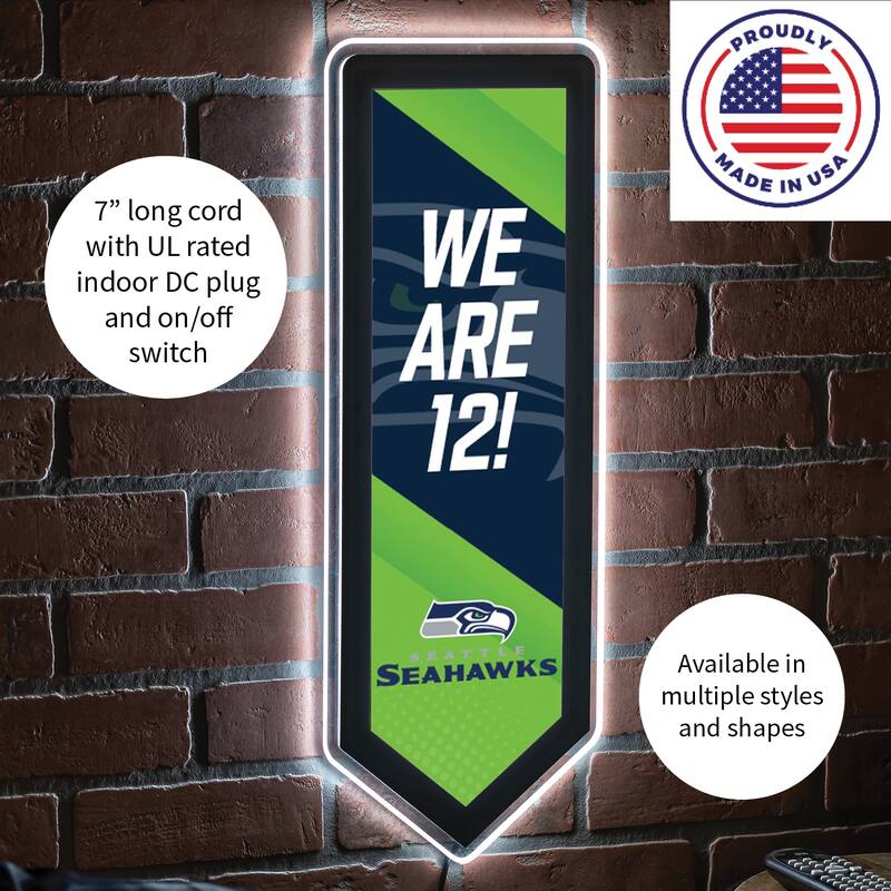 Seattle Seahawks LED Lighted Sign
