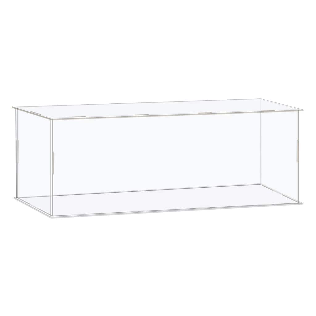 Display Case Box Acrylic Box Transparent Showcase 41x11x16cm for Collectibles