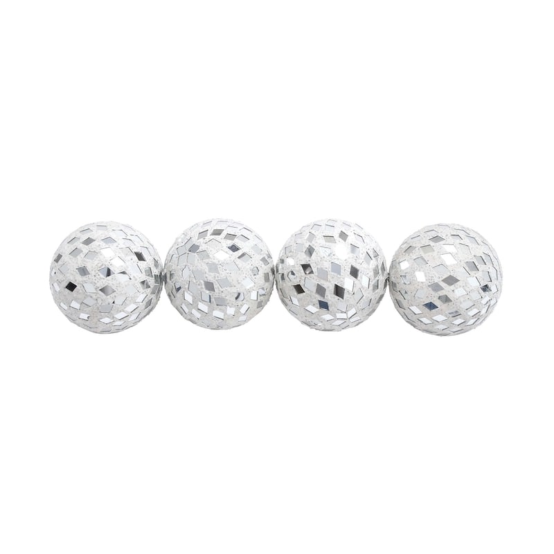 Glass Glam Orbs & Vase Filler (Set of 4) - S/4 4"D - S/4 4"D