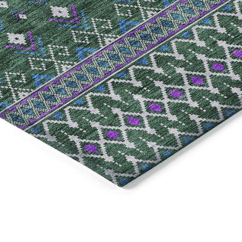 HomeRoots Tribal Transitional Rectangle Outdoor Rug