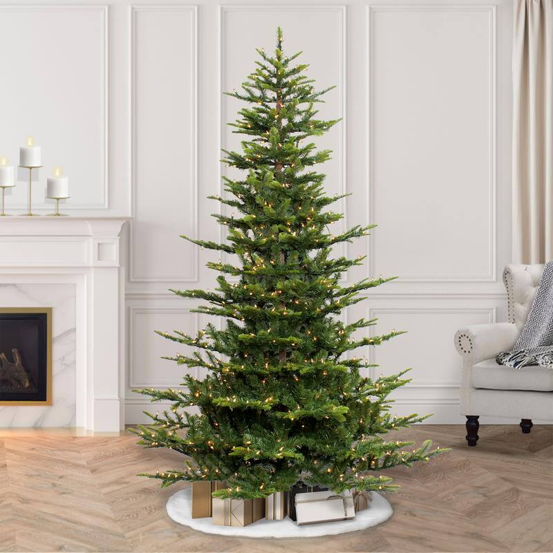 Puleo International Pre-lit 6.5 ft. Aspen Fir Artificial Christmas Tree