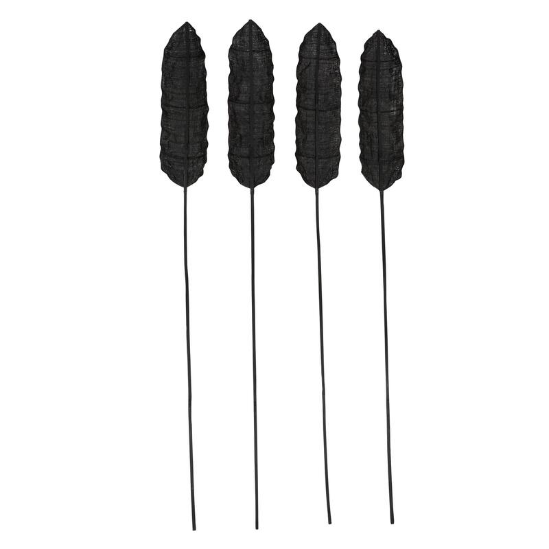 Black Dried Plant Bamboo Home Decor Natural Foliage (Set of 4) - 7 x 2 x 78