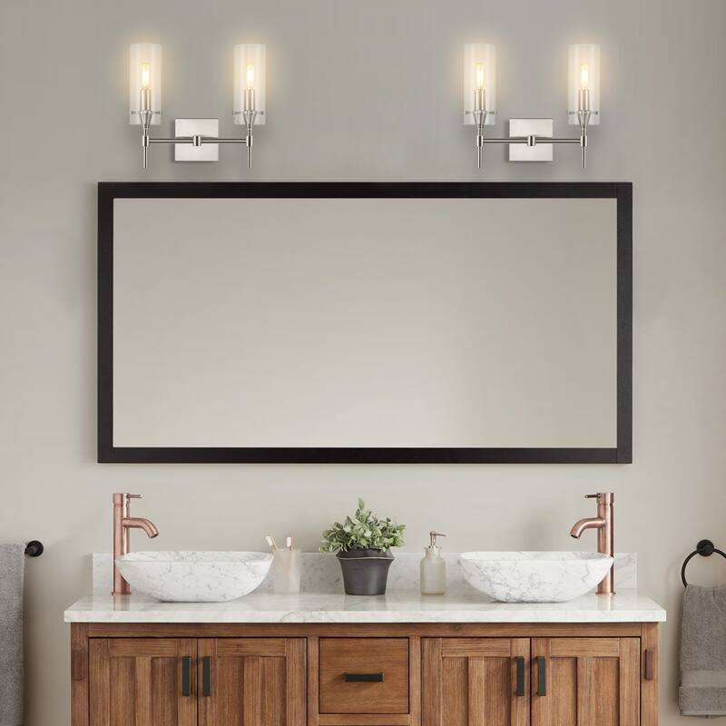 Jayce Bohemian Farmhouse Iron/Glass LED Vanity by JONATHAN Y