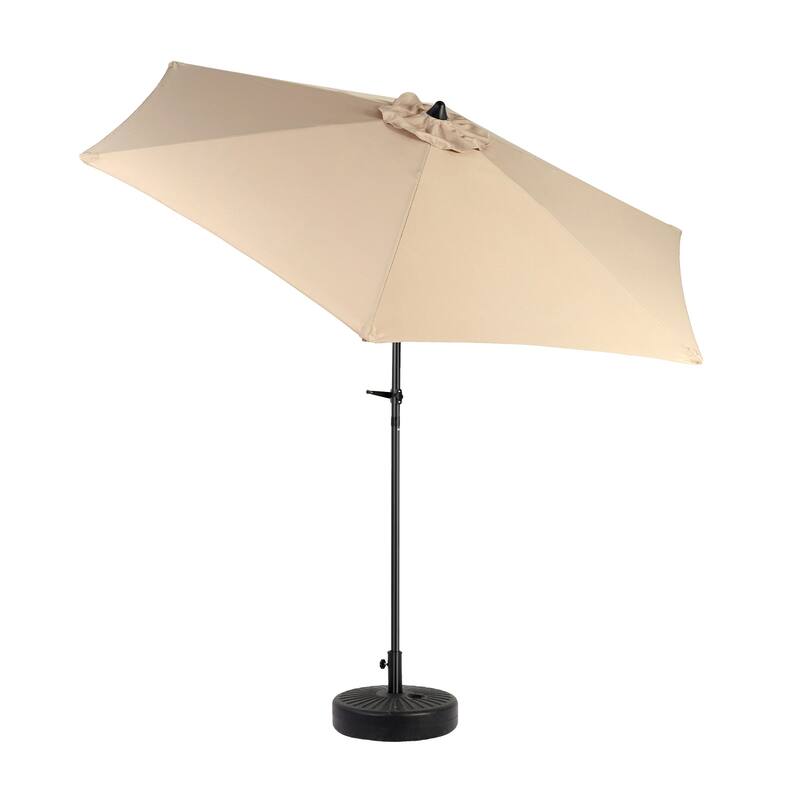 Topcraft 9ft Metal Tiltable Market Umbrella - khaki