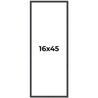 16x45 Frame Brown Solid Wood Picture Frame - Complete Modern Photo