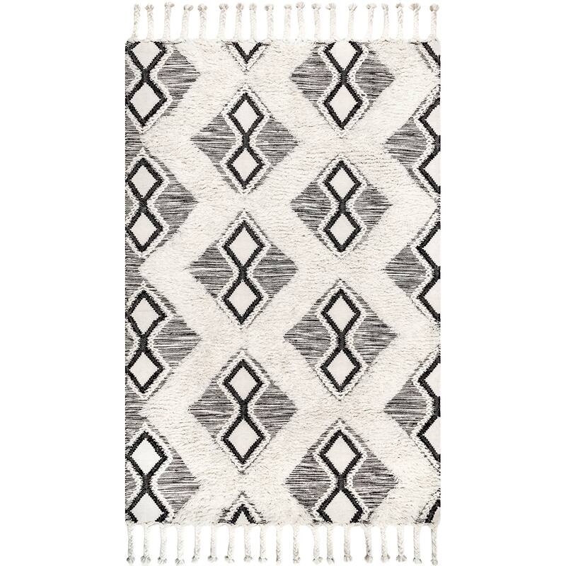 Nuloom Yara Shaggy Helix Diamonds Area Rug