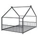 preview thumbnail 5 of 18, House Shape Floor Platform Bed,Kids Bed Metal Frame