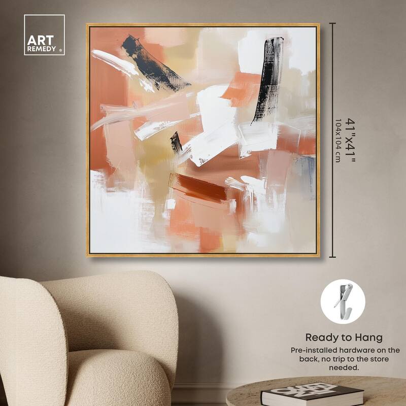 Rose and Rust III Canvas by Art Remedy